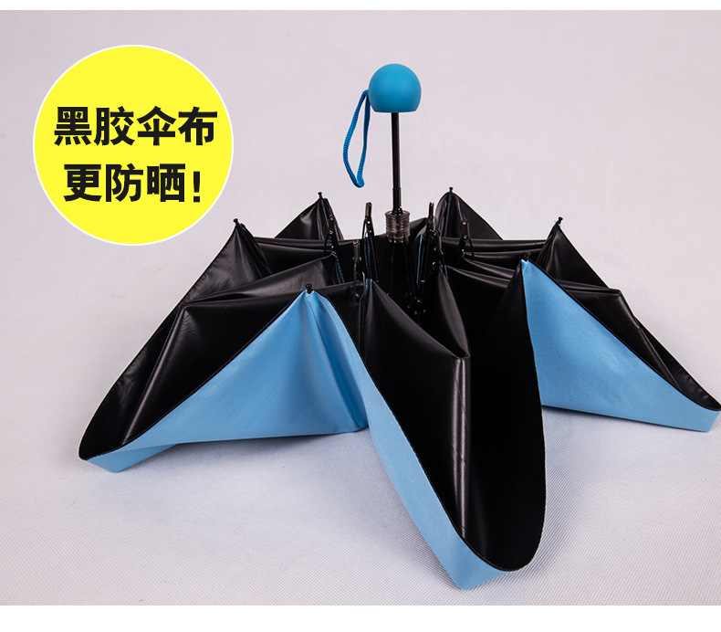 黑膠布膠囊傘